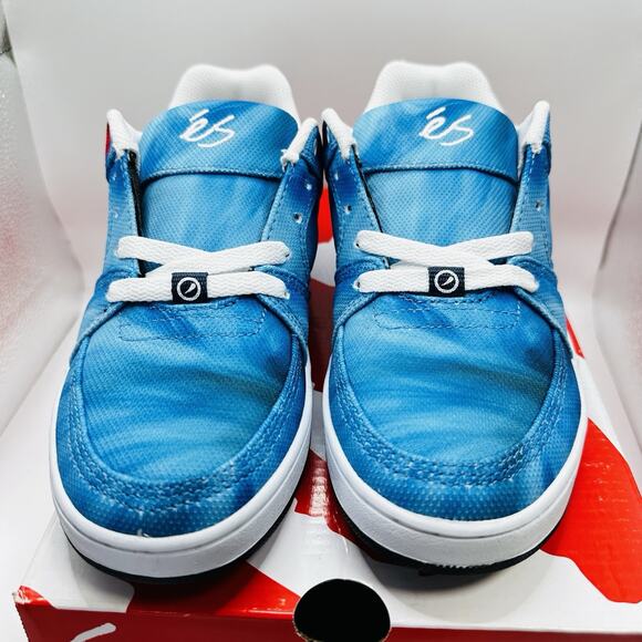 Size 5.5 - eS Footwear Accel Slim Tie Dye Blue Men's Skateboard Sneakers (7W) - Picture 5 of 8